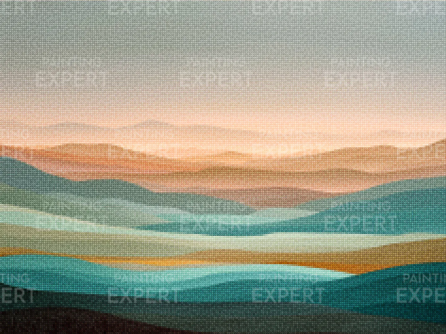 Diamond Painting Abstrakte Landschaft - Image 2