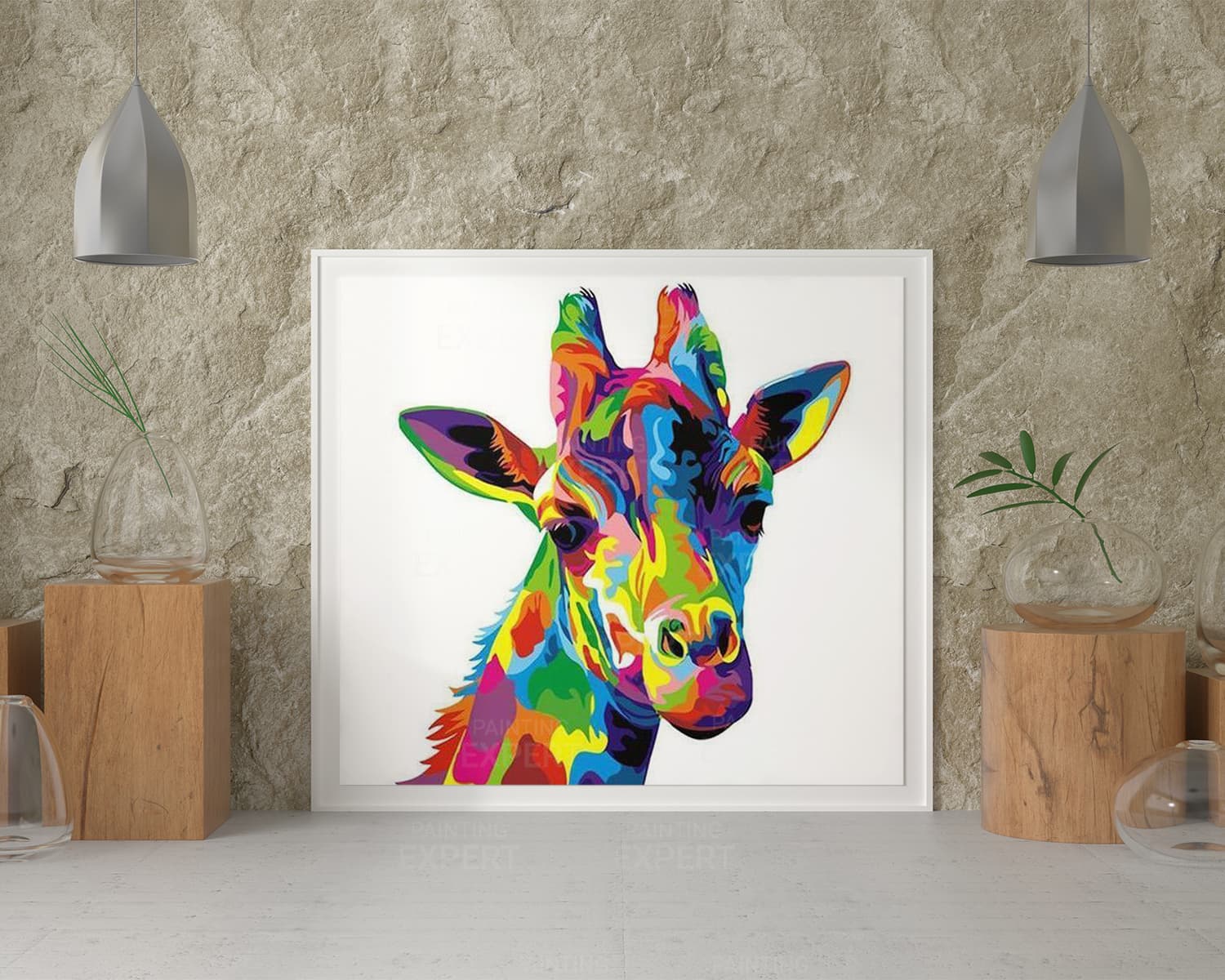 Diamond Painting Bunte Giraffe - Image 2