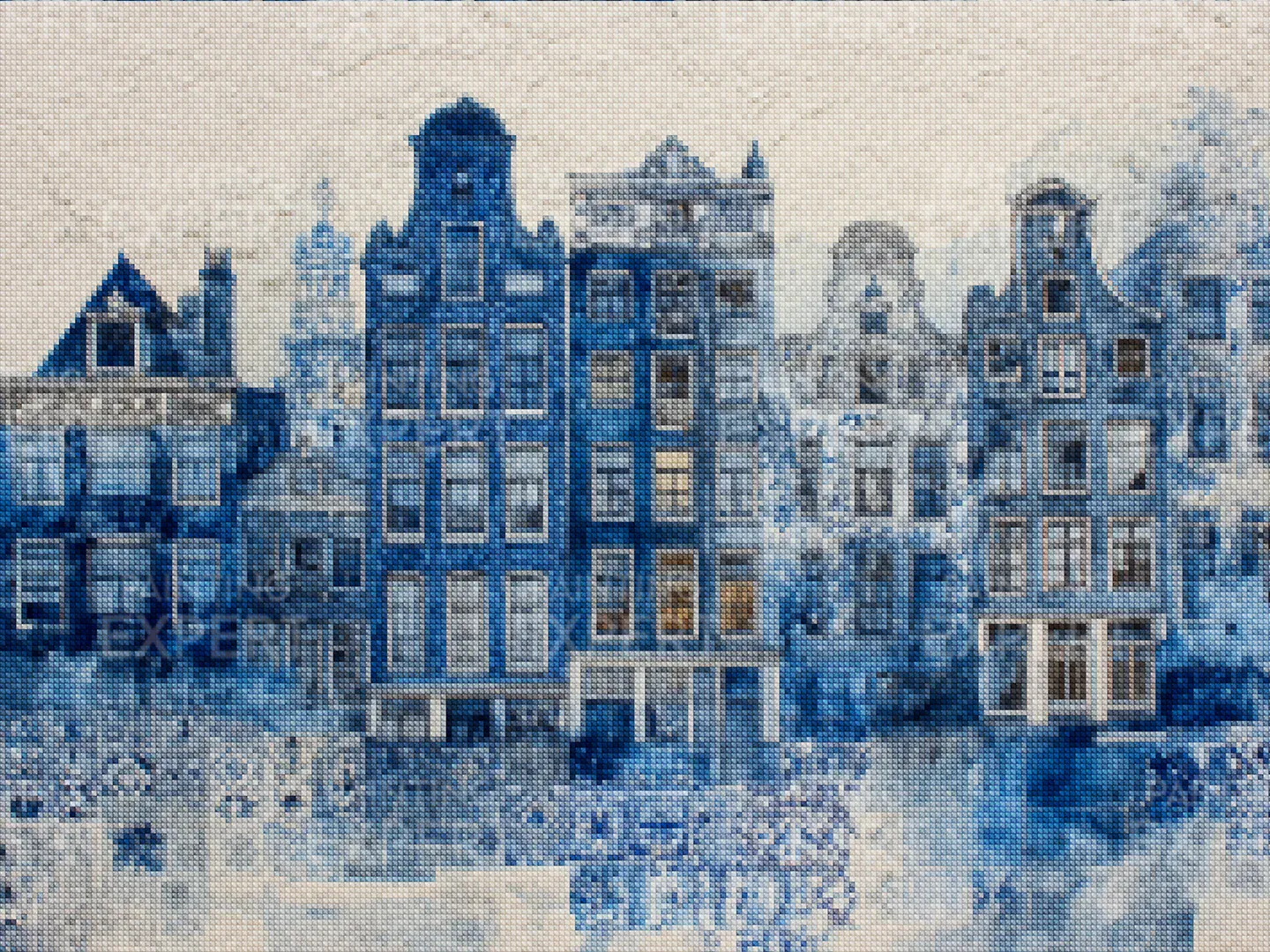 Diamond Painting Collage von Delft, in Delfter Blau - Image 2
