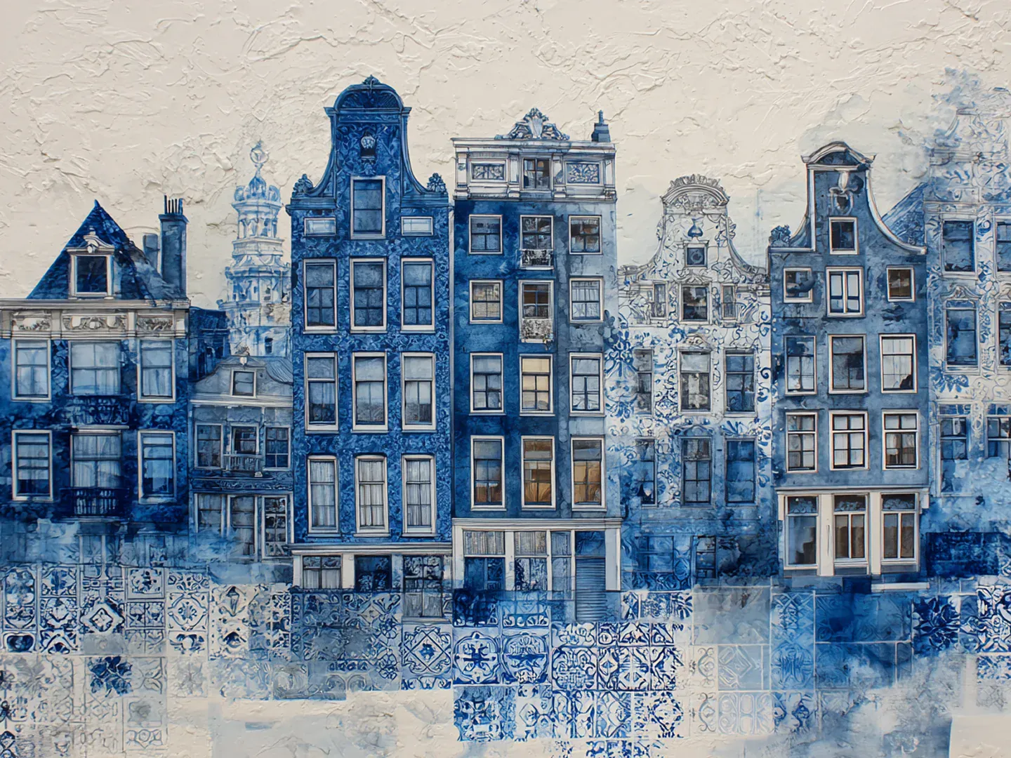 Diamond Painting Collage von Delft, in Delfter Blau - Image 3