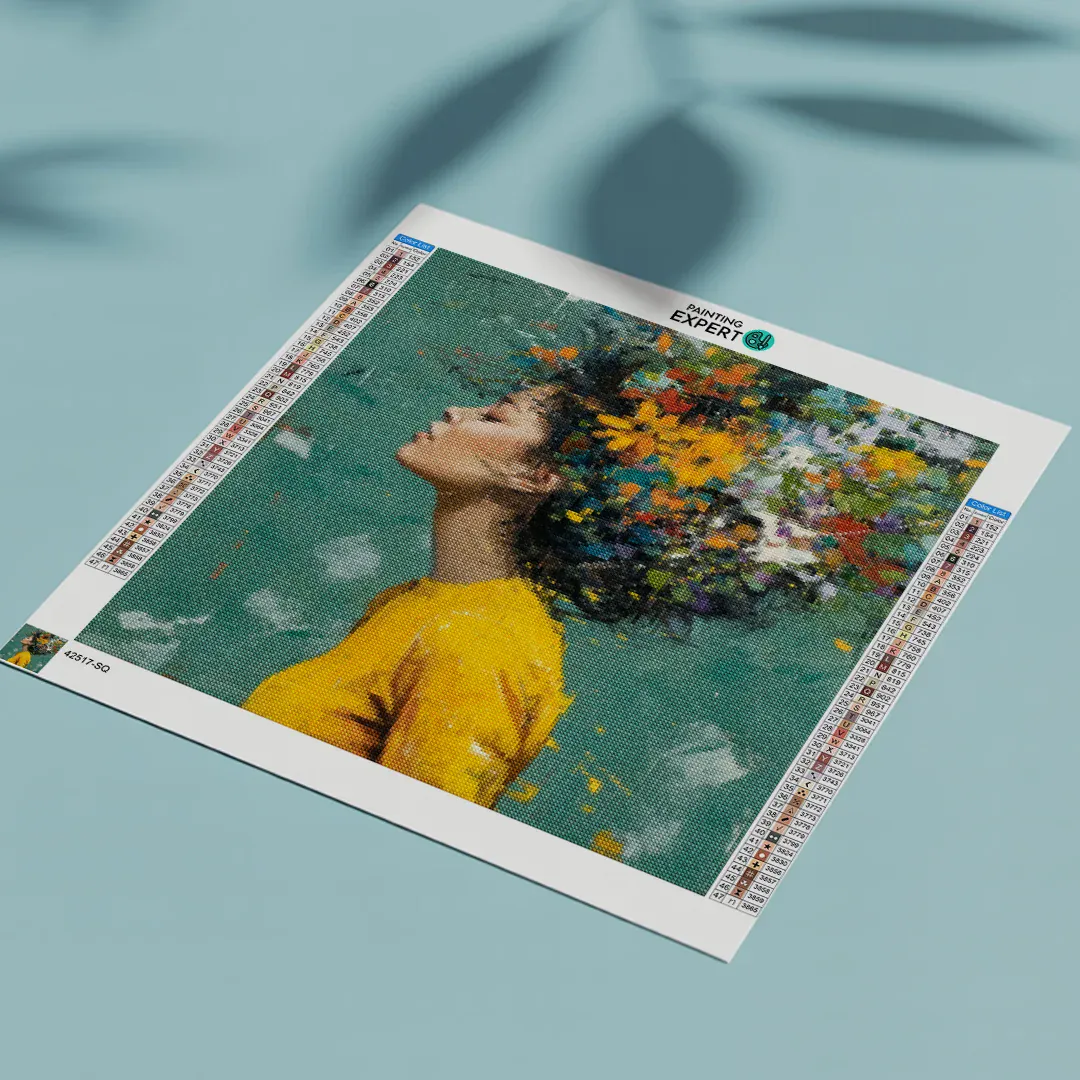 Diamond Painting Das Mädchen und die Blumen - Image 5
