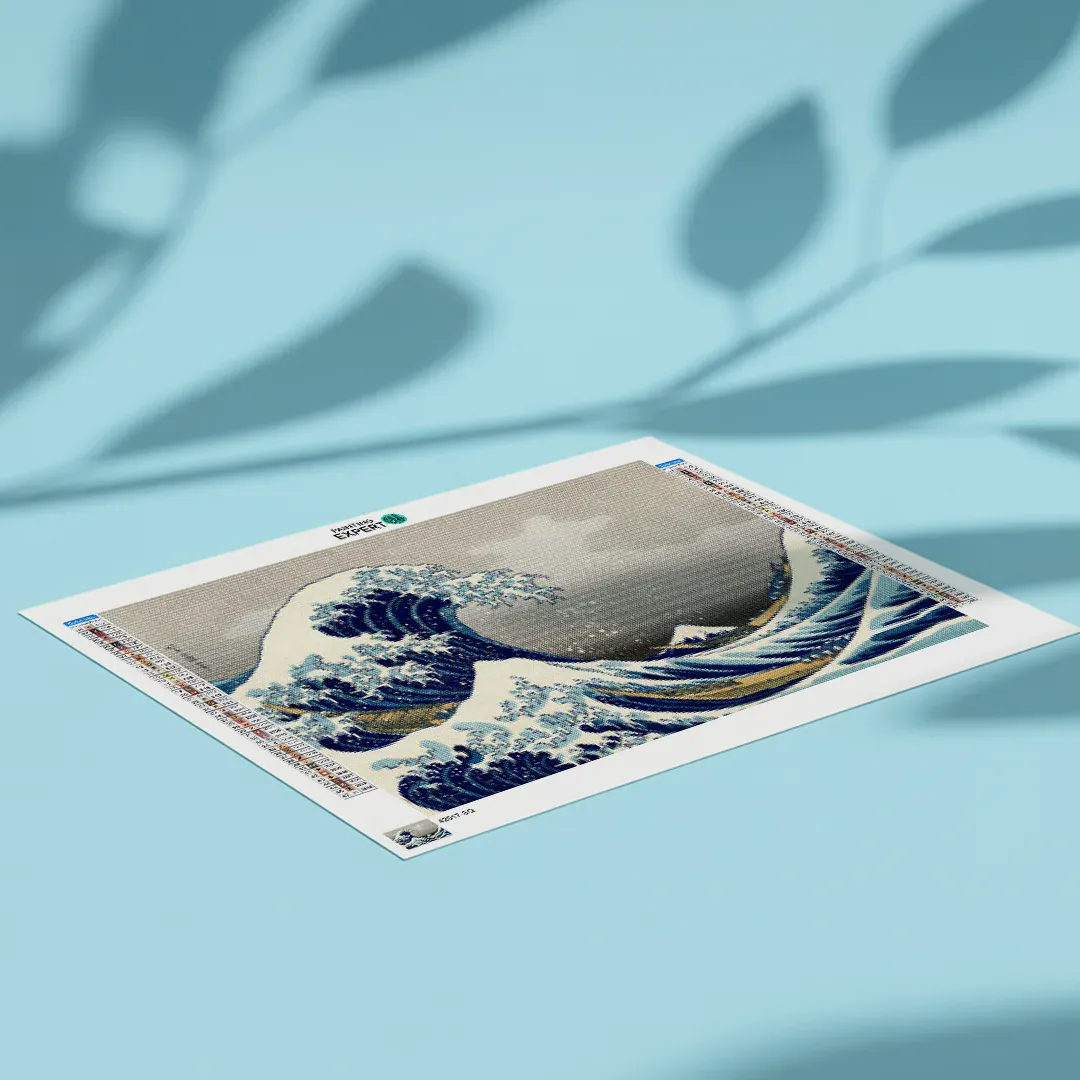 Diamond Painting Die große Welle vor Kanagawa, Hokusai Japan - Image 5