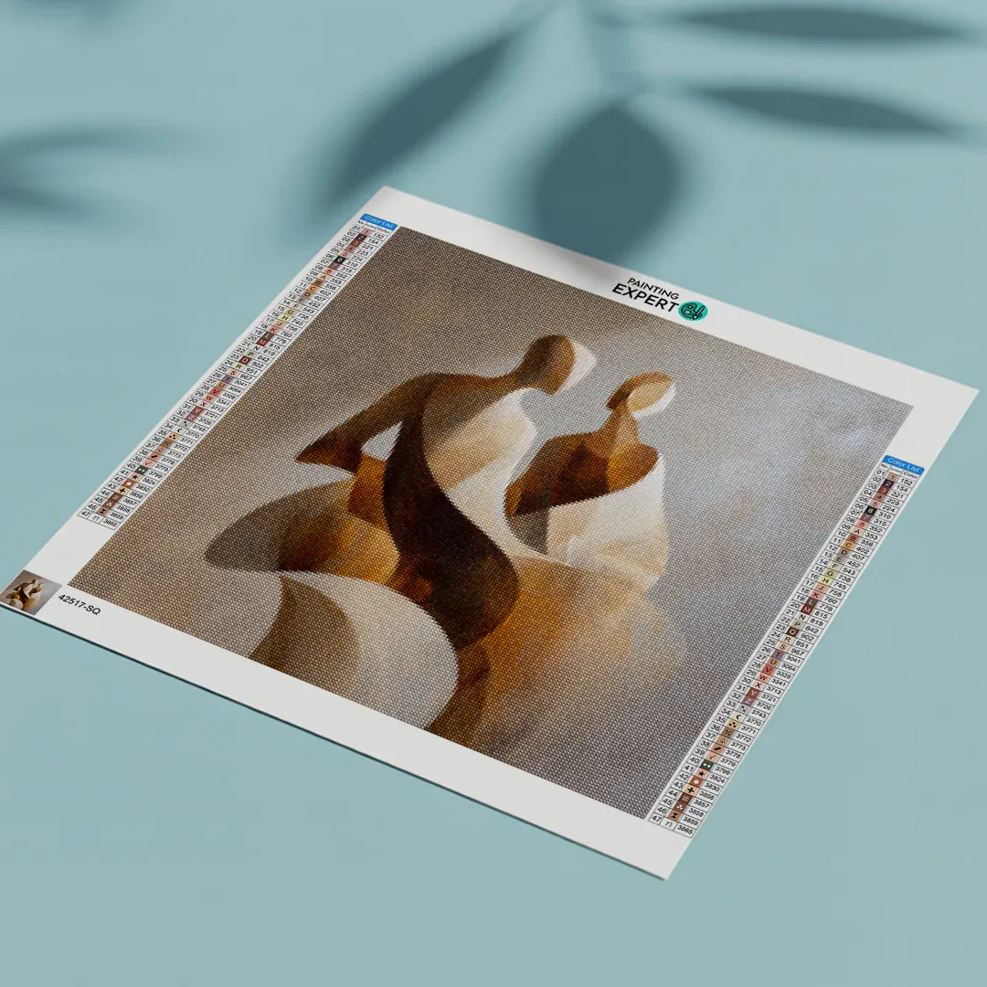 Diamond Painting Fließendes Paar Abstrakte Figur - Image 5
