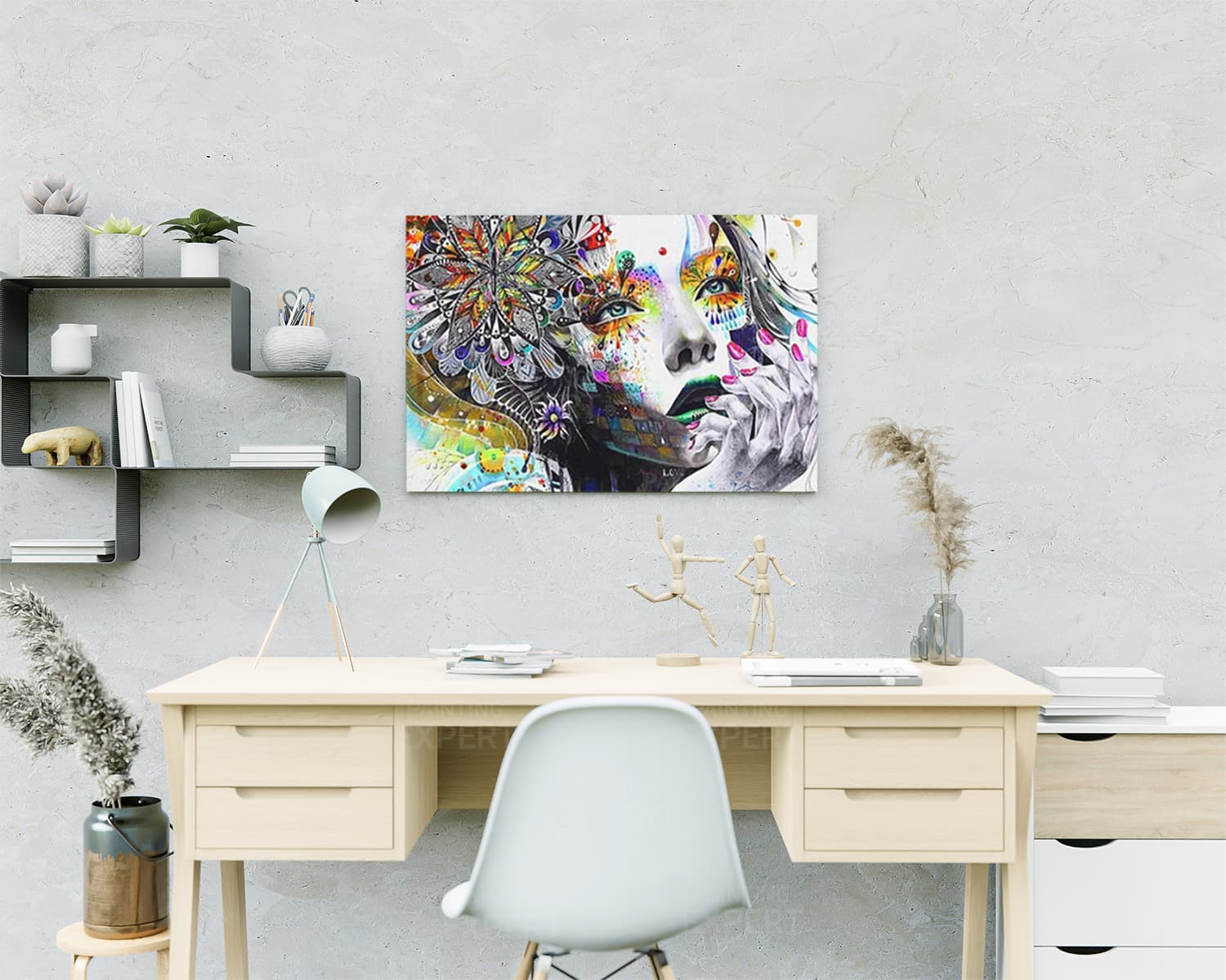 Diamond Painting Frau mit Blume - Image 2
