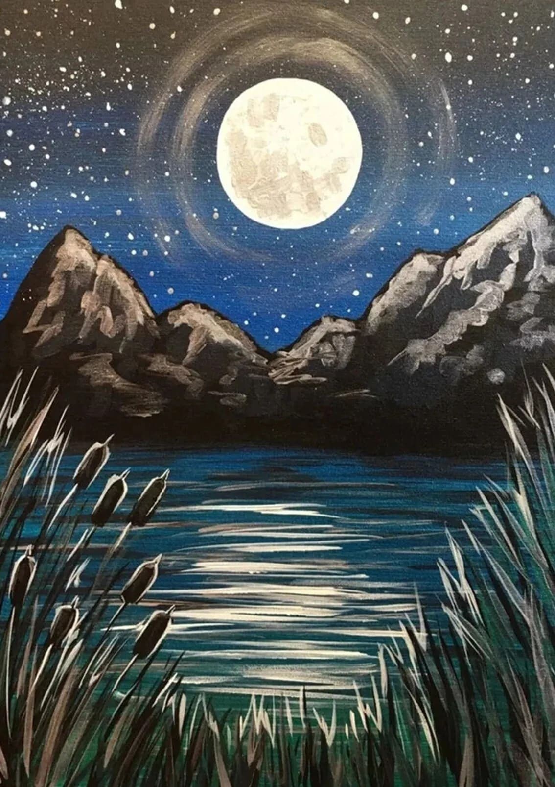 Diamond Painting Mond
