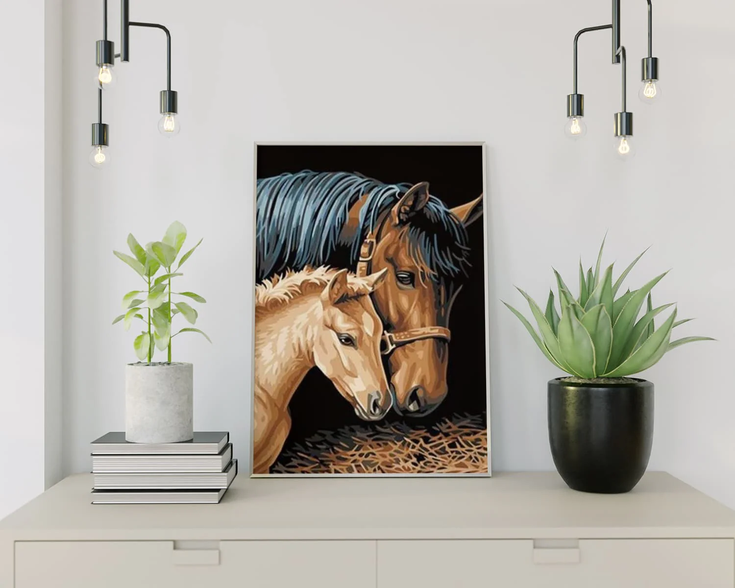 Diamond Painting Pferd und Fohlen - Image 2