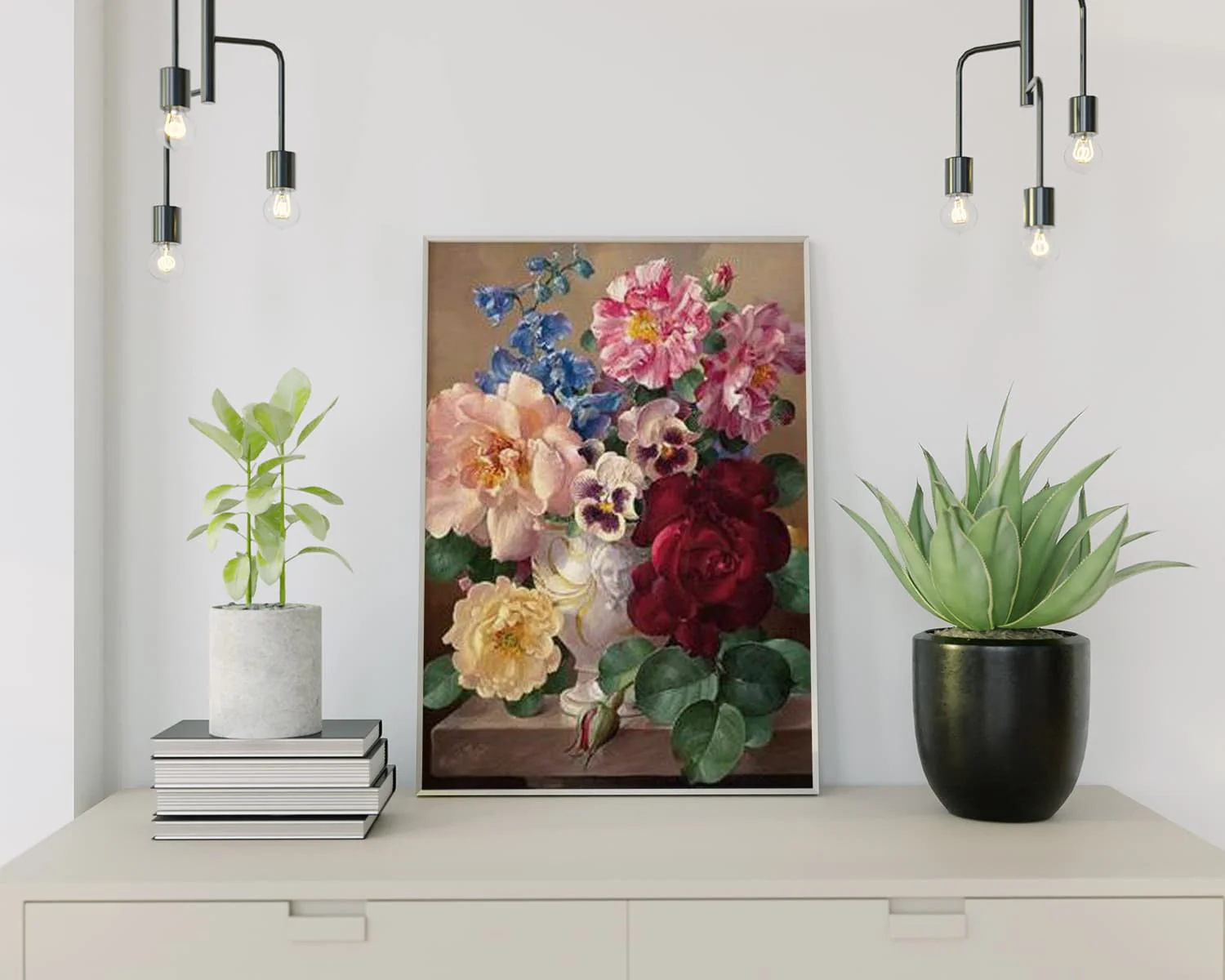 Diamond Painting Porträt Blumenstrauß - Image 2