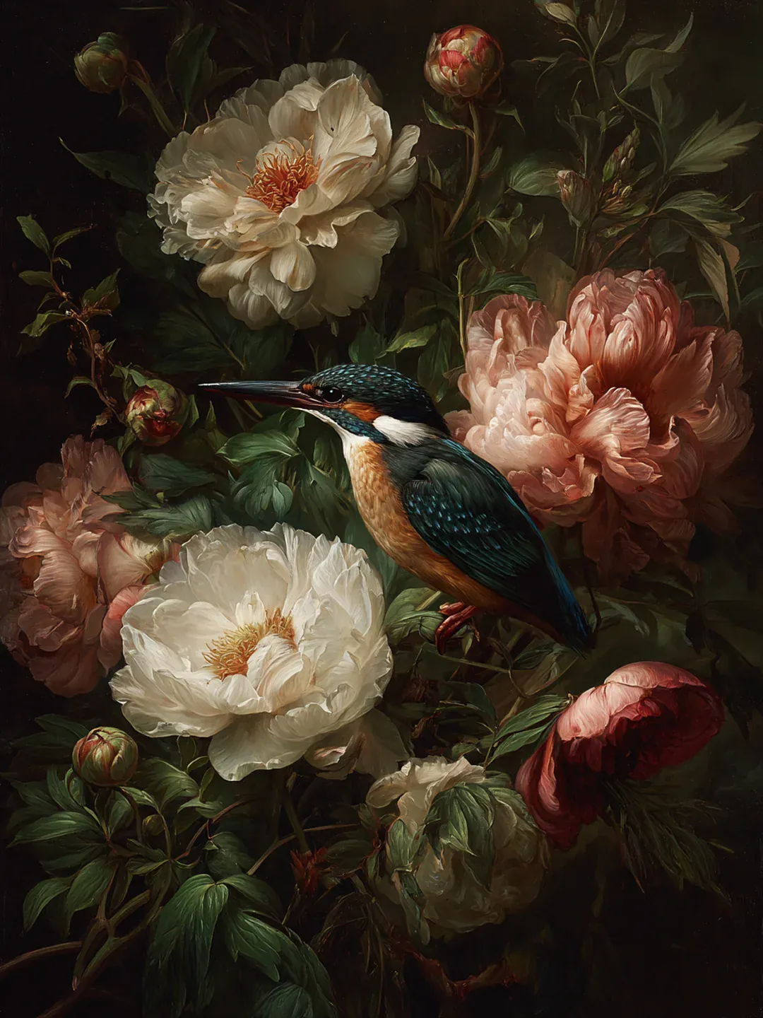 Diamond Painting Vögel in voller Blüte – Ein harmonisches Zusammenspiel von Natur und Farben - Image 3