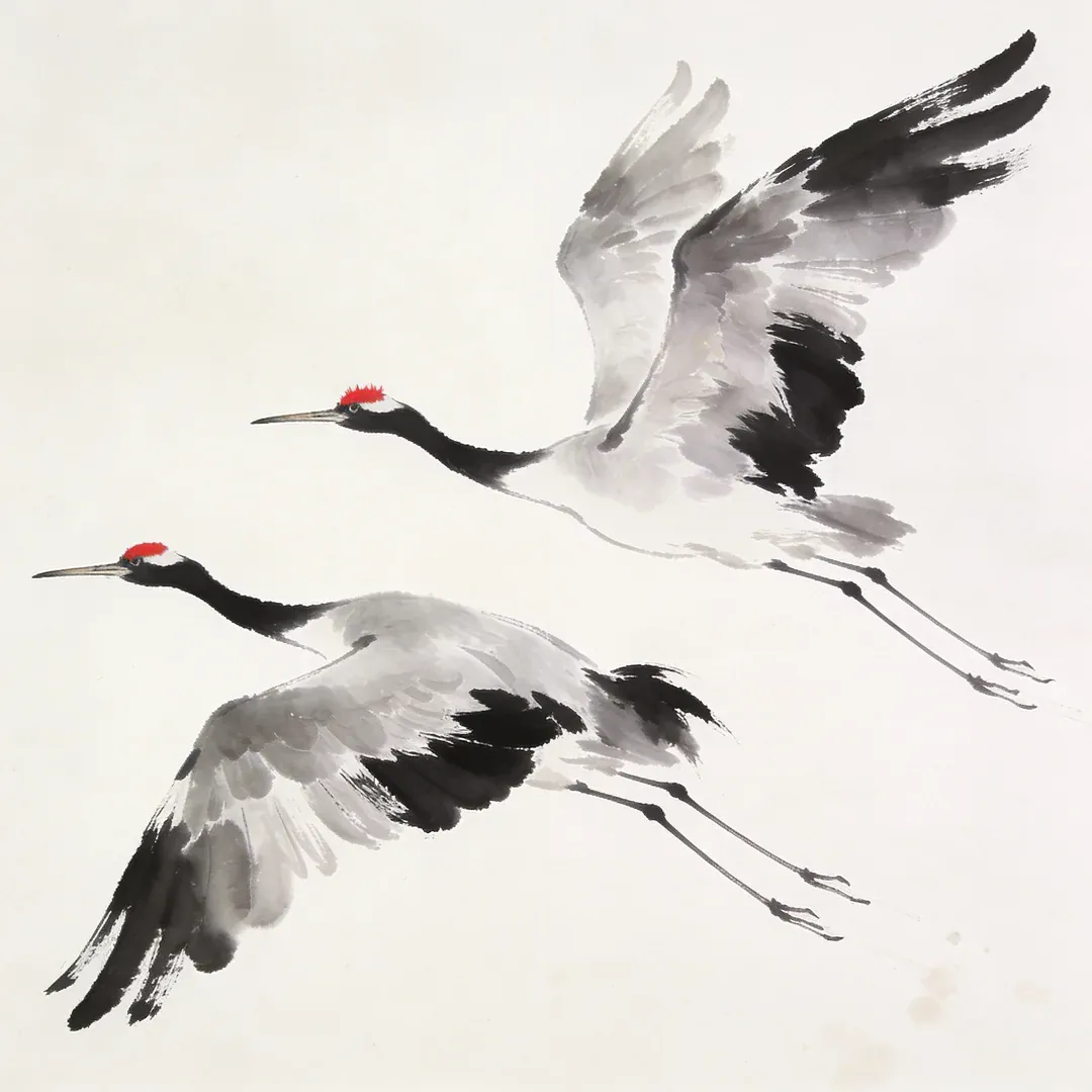 Diamond Painting Zen Cranes I Warm, Chris Paschke Japan - Image 3