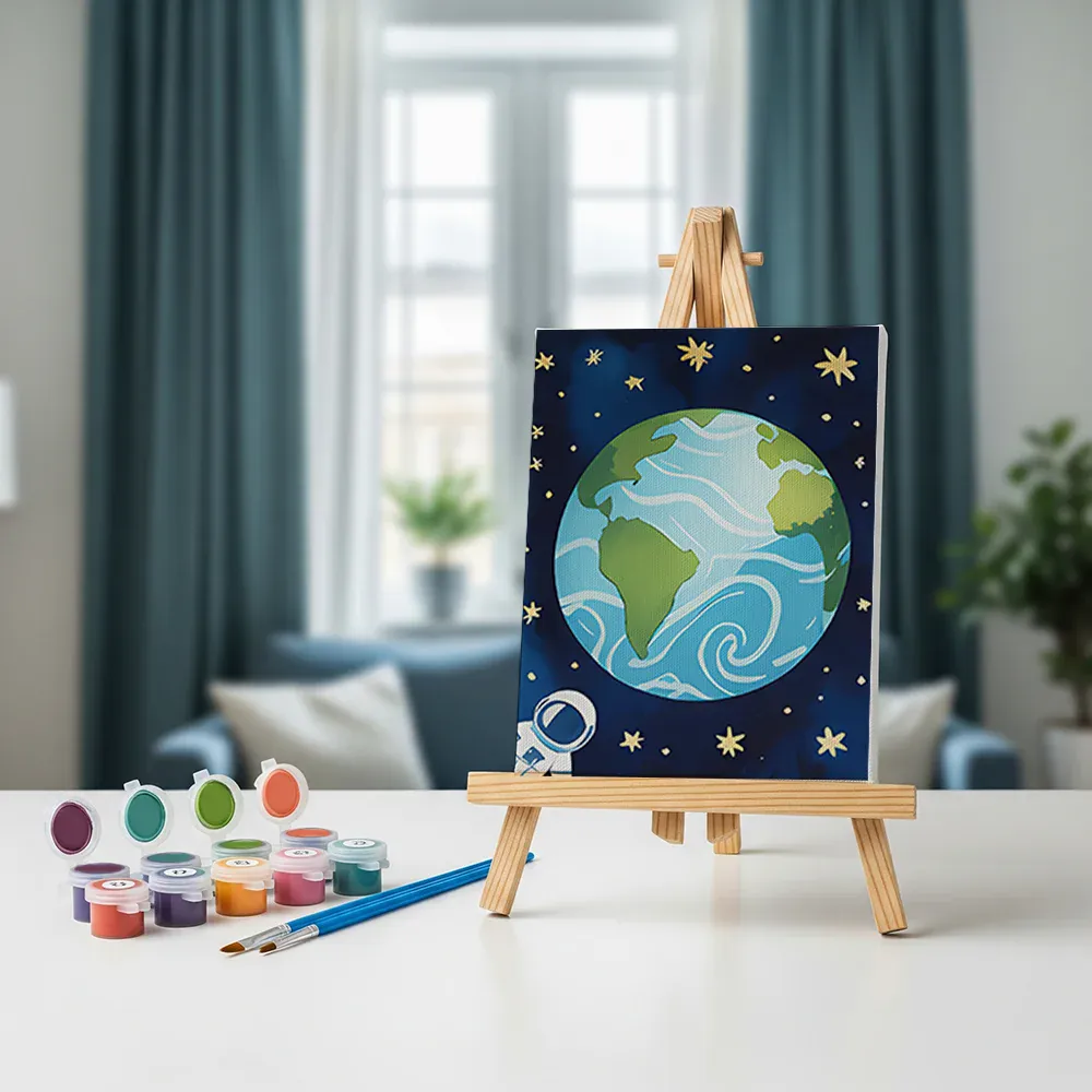 Malen nach Zahlen – 6 Mini-Gemälde - Außerhalb dieser Welt - Image 3
