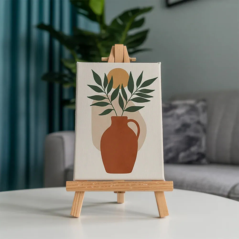 Malen nach Zahlen – 6 Mini-Gemälde - Boho Linienkunst & Natur - Image 5