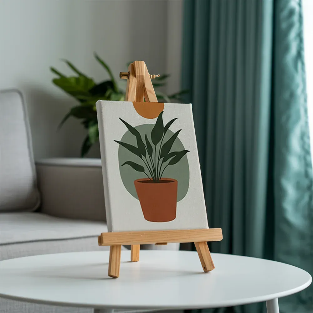 Malen nach Zahlen – 6 Mini-Gemälde - Boho Linienkunst & Natur - Image 6