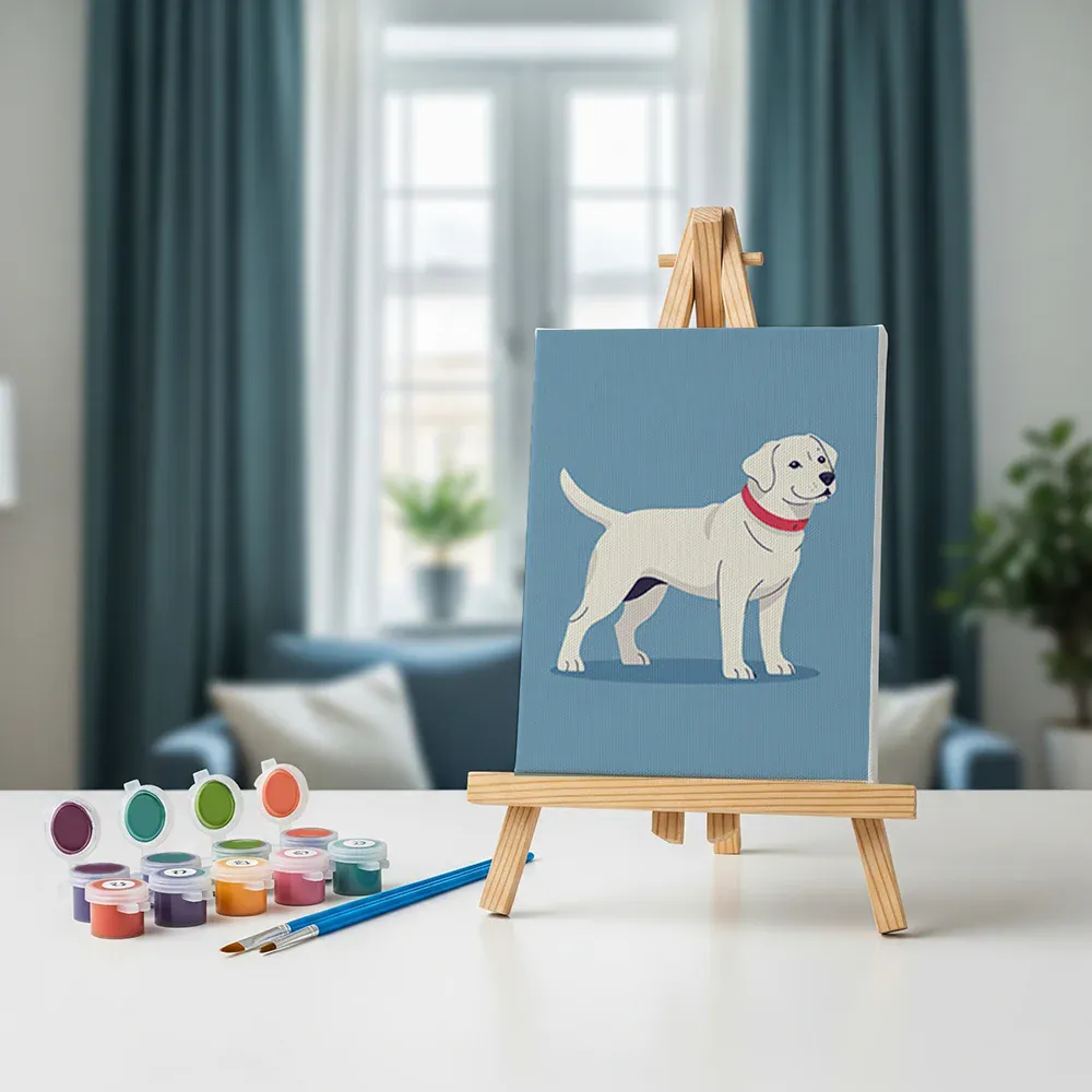 Malen nach Zahlen – 6 Mini-Gemälde - Die Dog-Days-Kollektion - Image 3