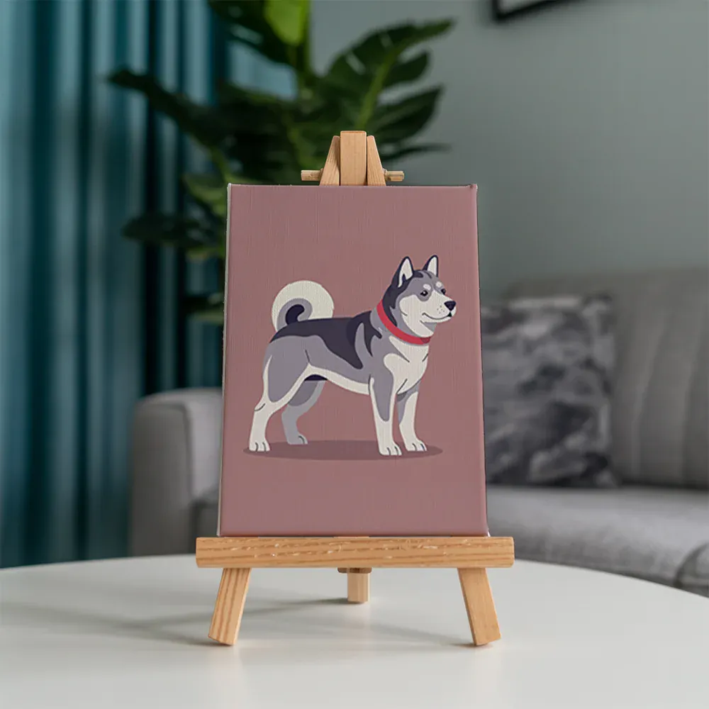 Malen nach Zahlen – 6 Mini-Gemälde - Die Dog-Days-Kollektion - Image 5