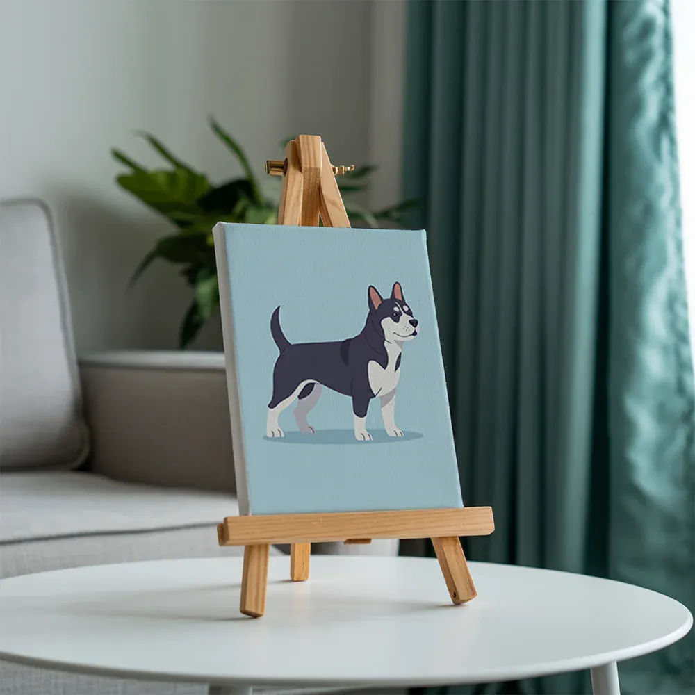 Malen nach Zahlen – 6 Mini-Gemälde - Die Dog-Days-Kollektion - Image 6