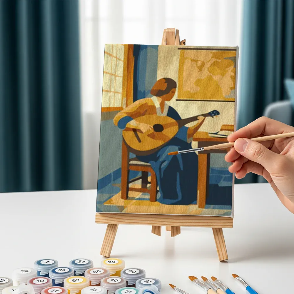 Malen nach Zahlen – 6 Mini-Gemälde - Mini-Kollektion von Johannes Vermeer - Image 3