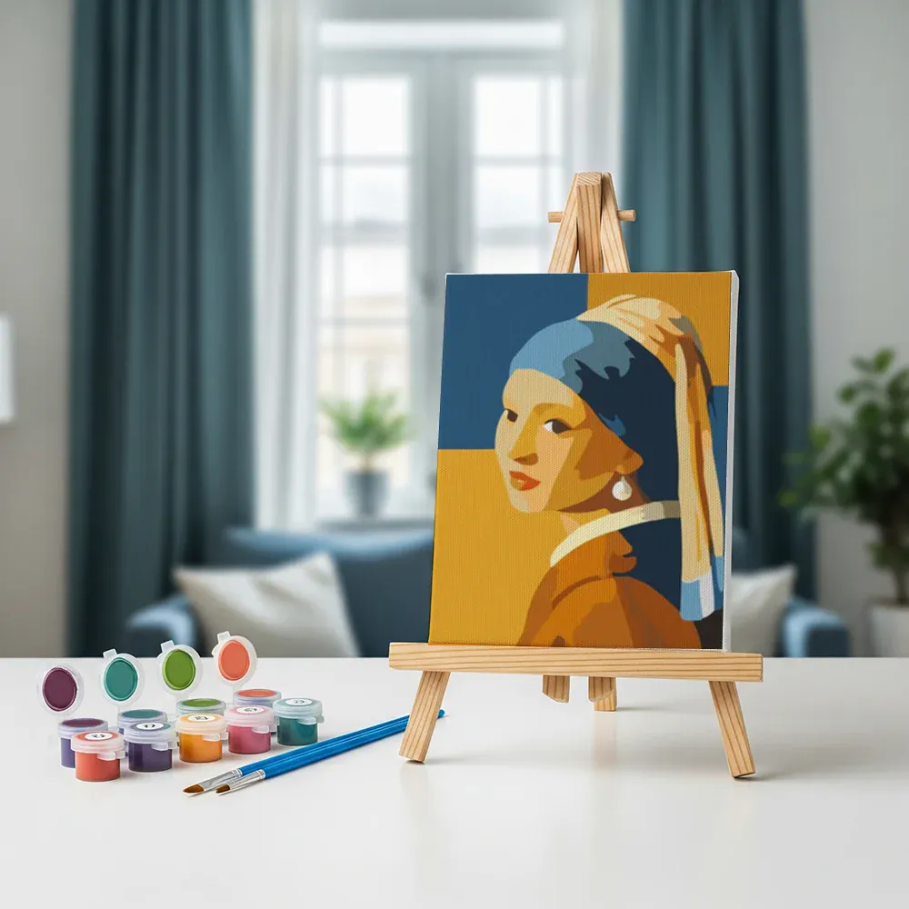Malen nach Zahlen – 6 Mini-Gemälde - Mini-Kollektion von Johannes Vermeer - Image 4