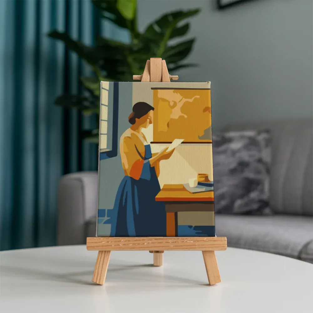 Malen nach Zahlen – 6 Mini-Gemälde - Mini-Kollektion von Johannes Vermeer - Image 6