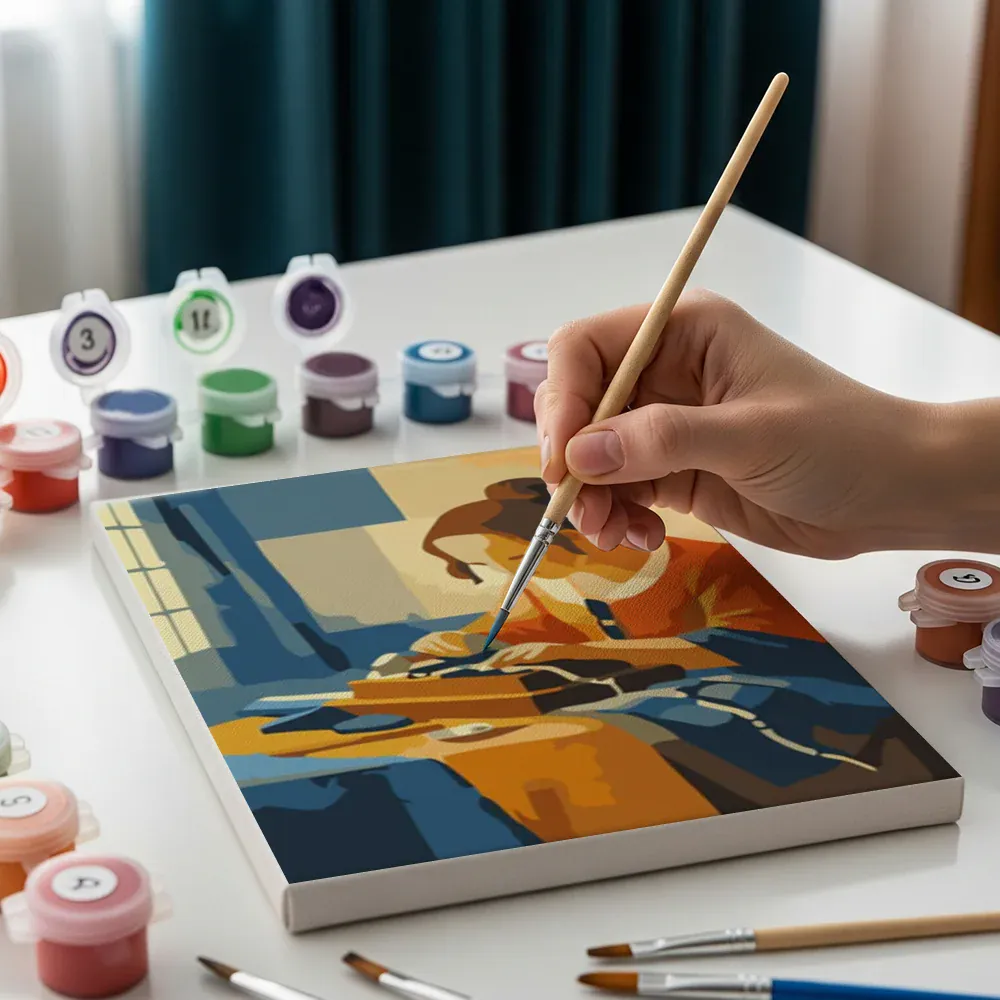 Malen nach Zahlen – 6 Mini-Gemälde - Mini-Kollektion von Johannes Vermeer - Image 8