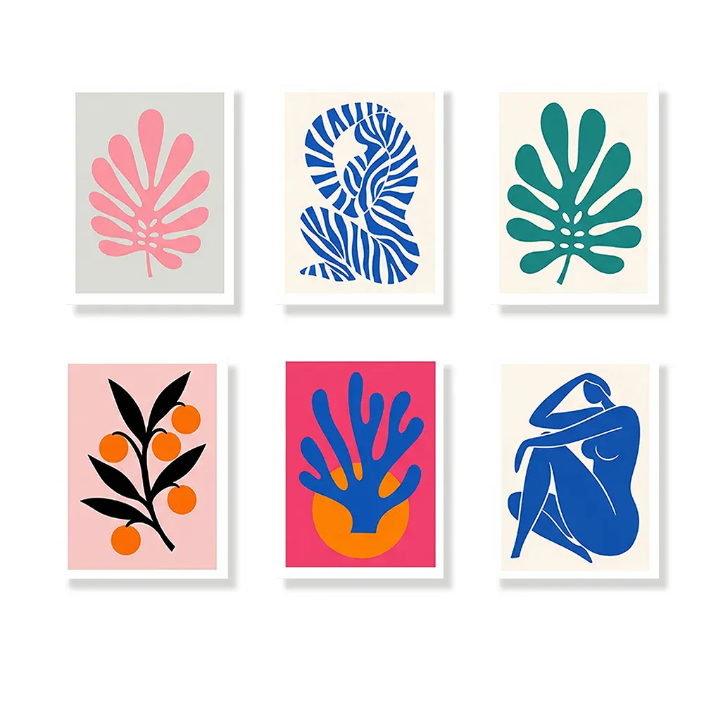 Malen nach Zahlen – 6 Mini-Gemälde - Moderne Matisse