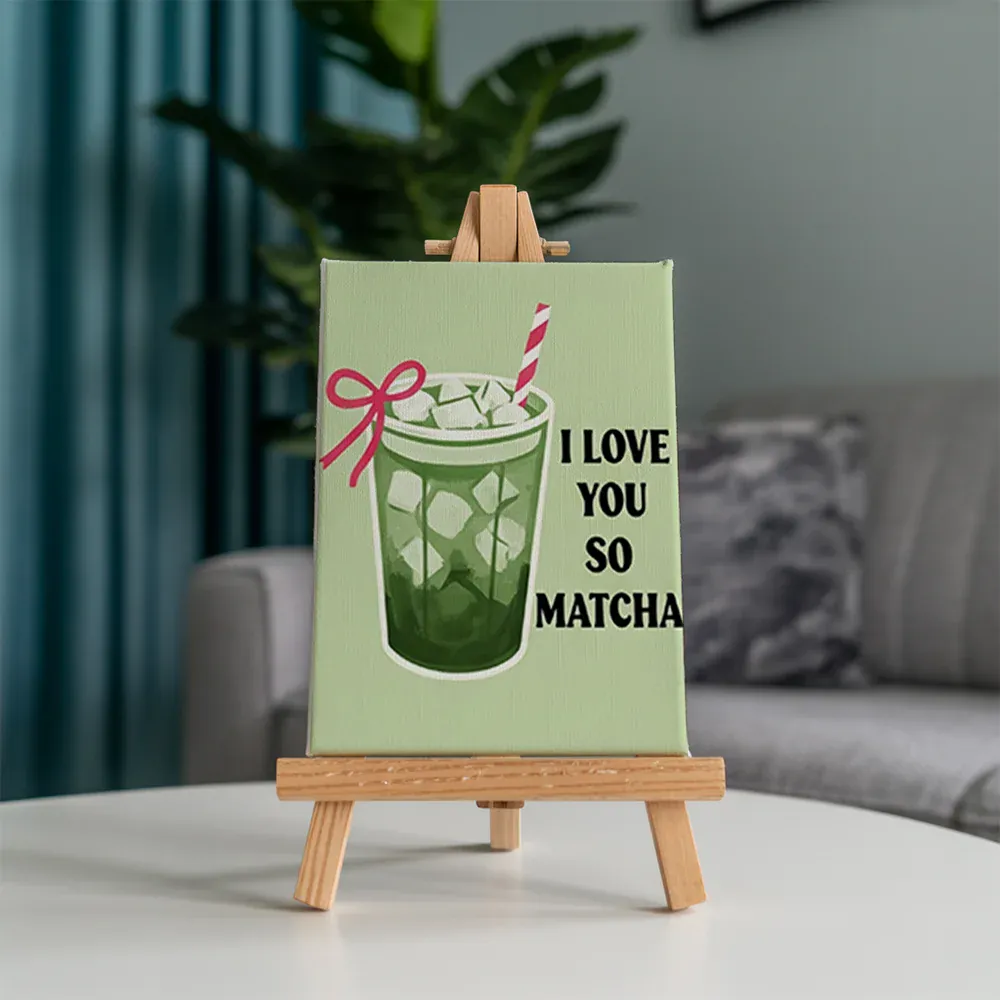 Malen nach Zahlen – 6 Mini-Gemälde - Schlückchen & Ruhe Matcha Edition - Image 5