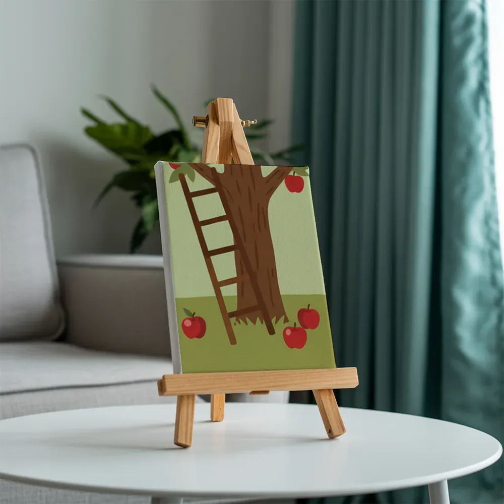 Malen nach Zahlen – 6 Mini-Gemälde - Spaziergang durch den Apfelgarten - Image 6