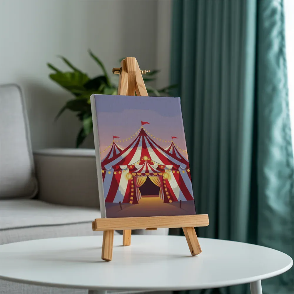 Malen nach Zahlen – 6 Mini-Gemälde - Zirkus-Spektakel - Image 6