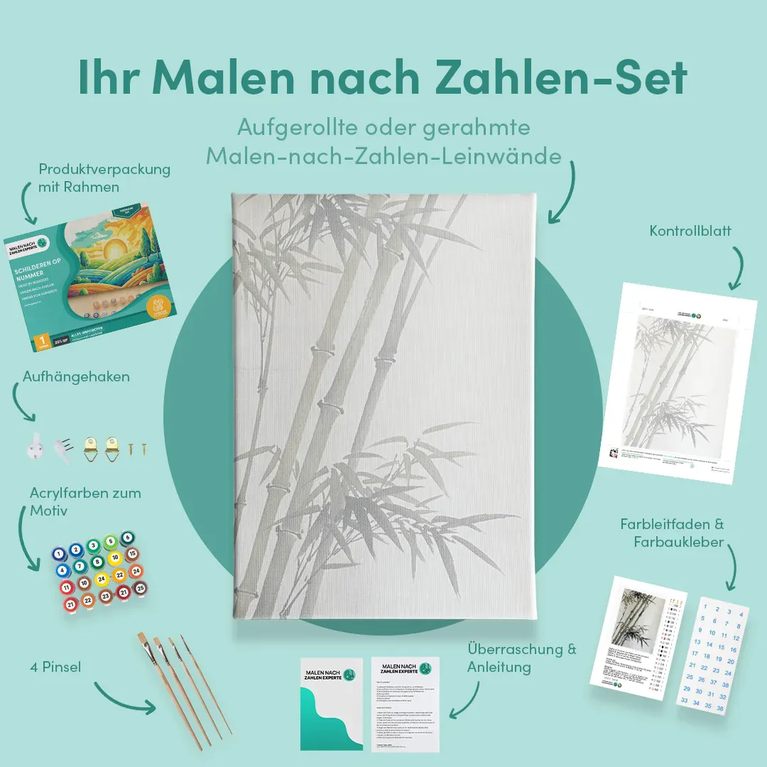 Malen nach Zahlen Bambus im Wind Japan - Image 6