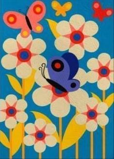 Malen nach Zahlen Blumen mit Schmetterling - Image 7