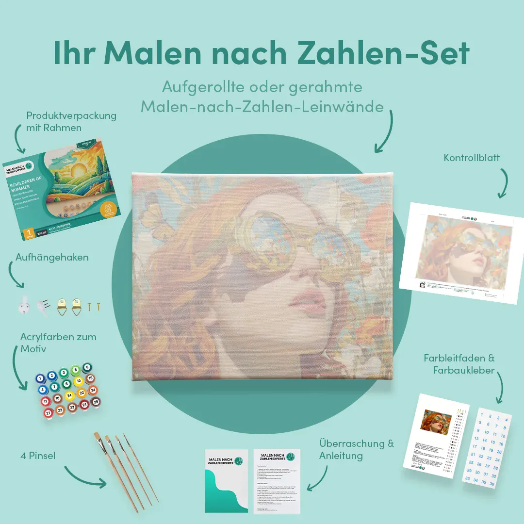 Malen nach Zahlen Blumensymphonie - Image 5