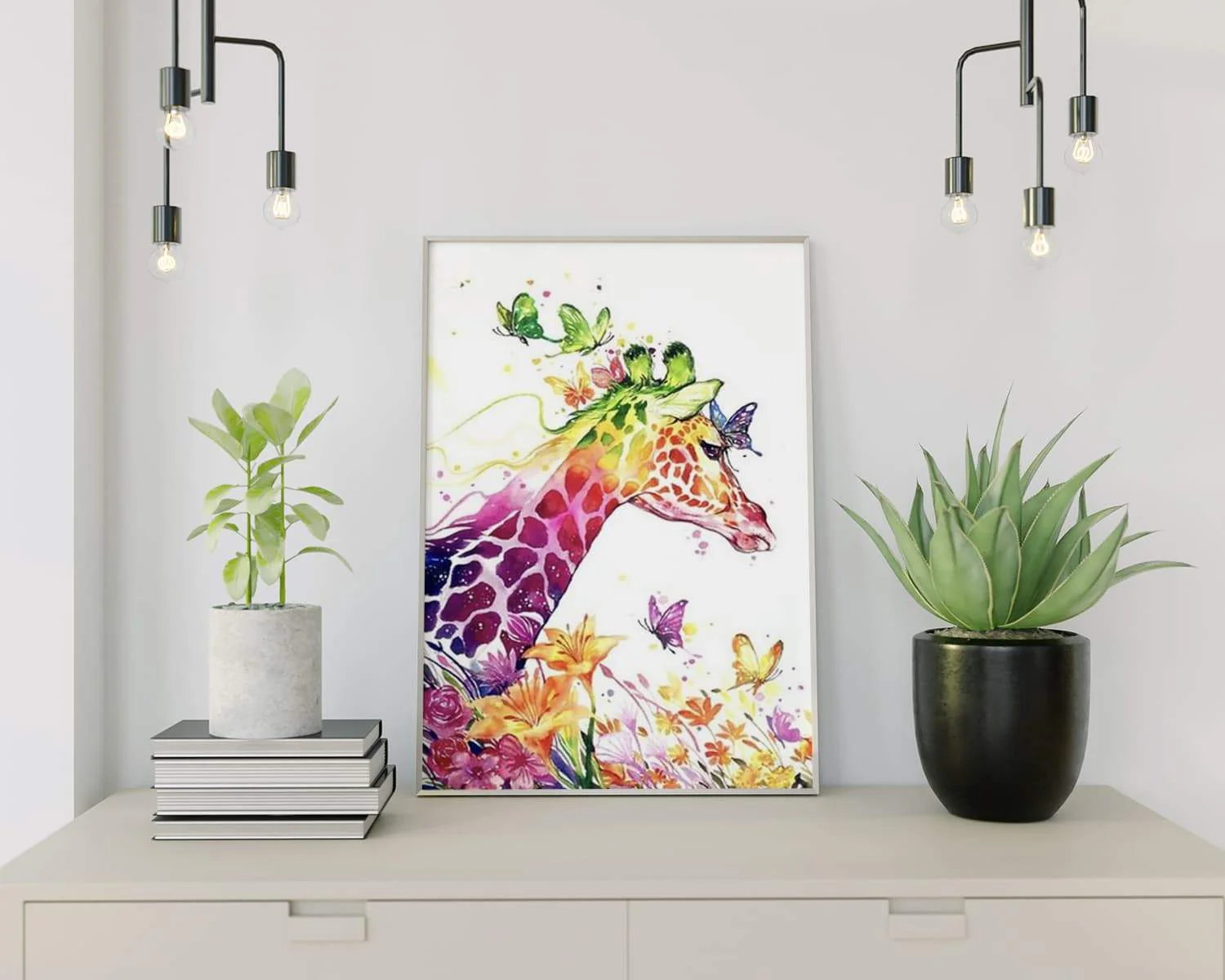 Malen nach Zahlen Bunte Giraffe - Image 2