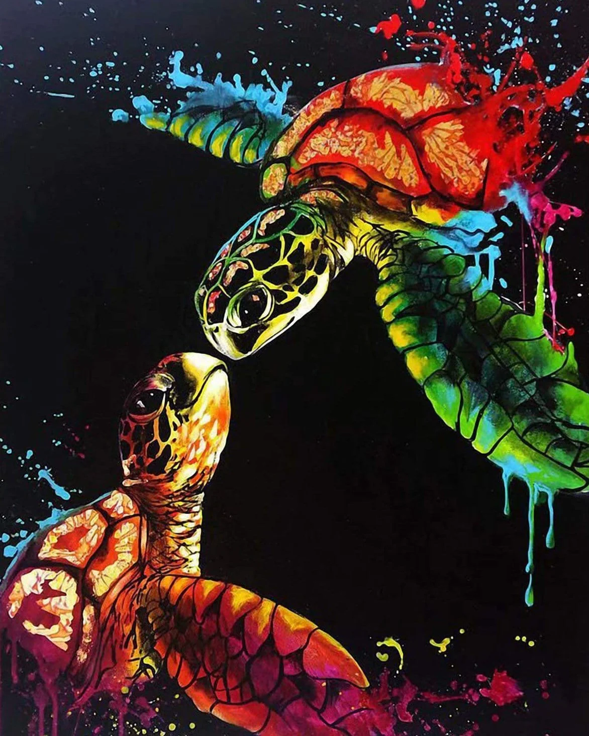 Malen nach Zahlen Bunte Schildkröten - Image 7