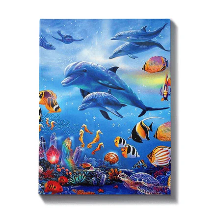 Malen nach Zahlen Delfine und Fische - Image 7