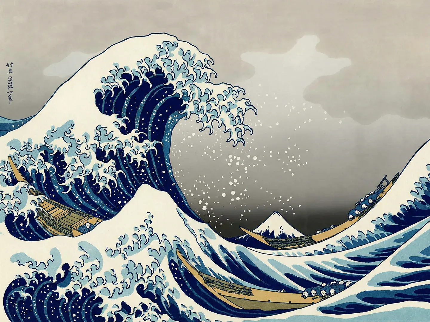 Malen nach Zahlen Die große Welle vor Kanagawa, Hokusai Japan - Image 3