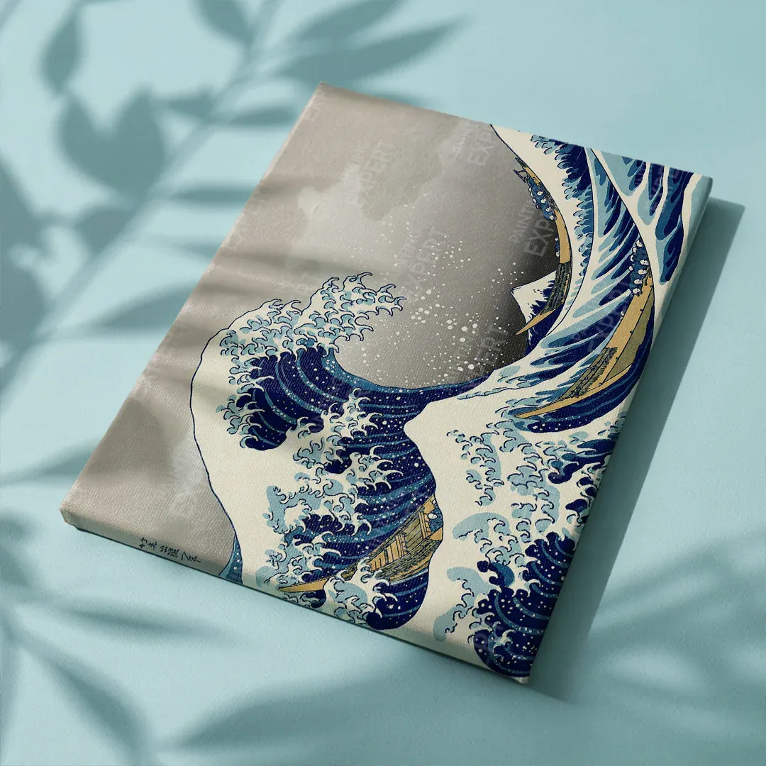 Malen nach Zahlen Die große Welle vor Kanagawa, Hokusai Japan - Image 5