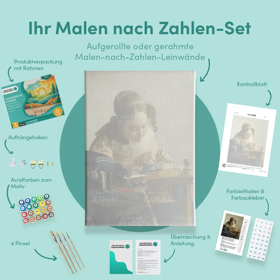 Malen nach Zahlen Die Spitzenklöpplerin - Image 5