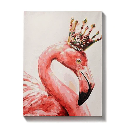 Malen nach Zahlen Flamingo mit Krone - Image 7