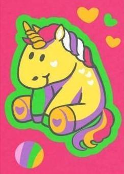 Malen nach Zahlen Gelbes Einhorn - Image 7