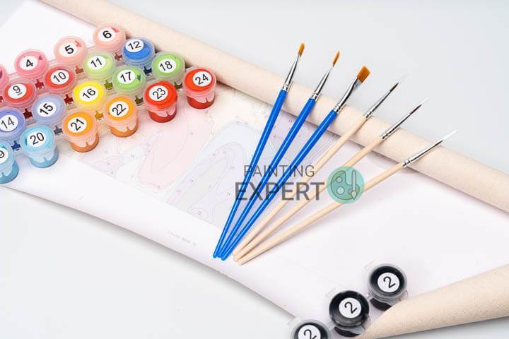 Malen nach Zahlen Giraffe mit Luftballon - Image 4
