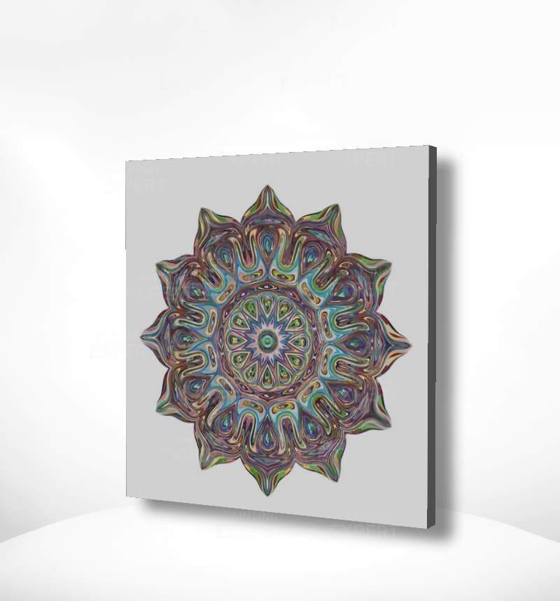 Malen nach Zahlen Mandala mit Farben