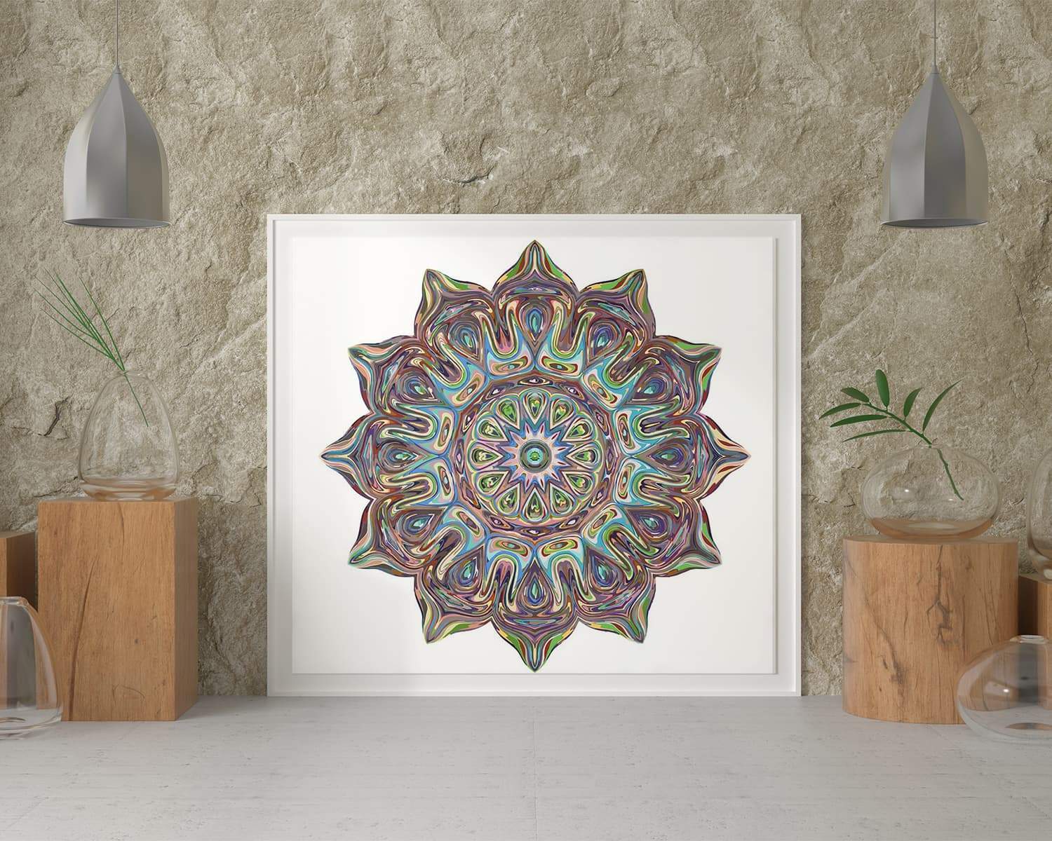 Malen nach Zahlen Mandala mit Farben - Image 2