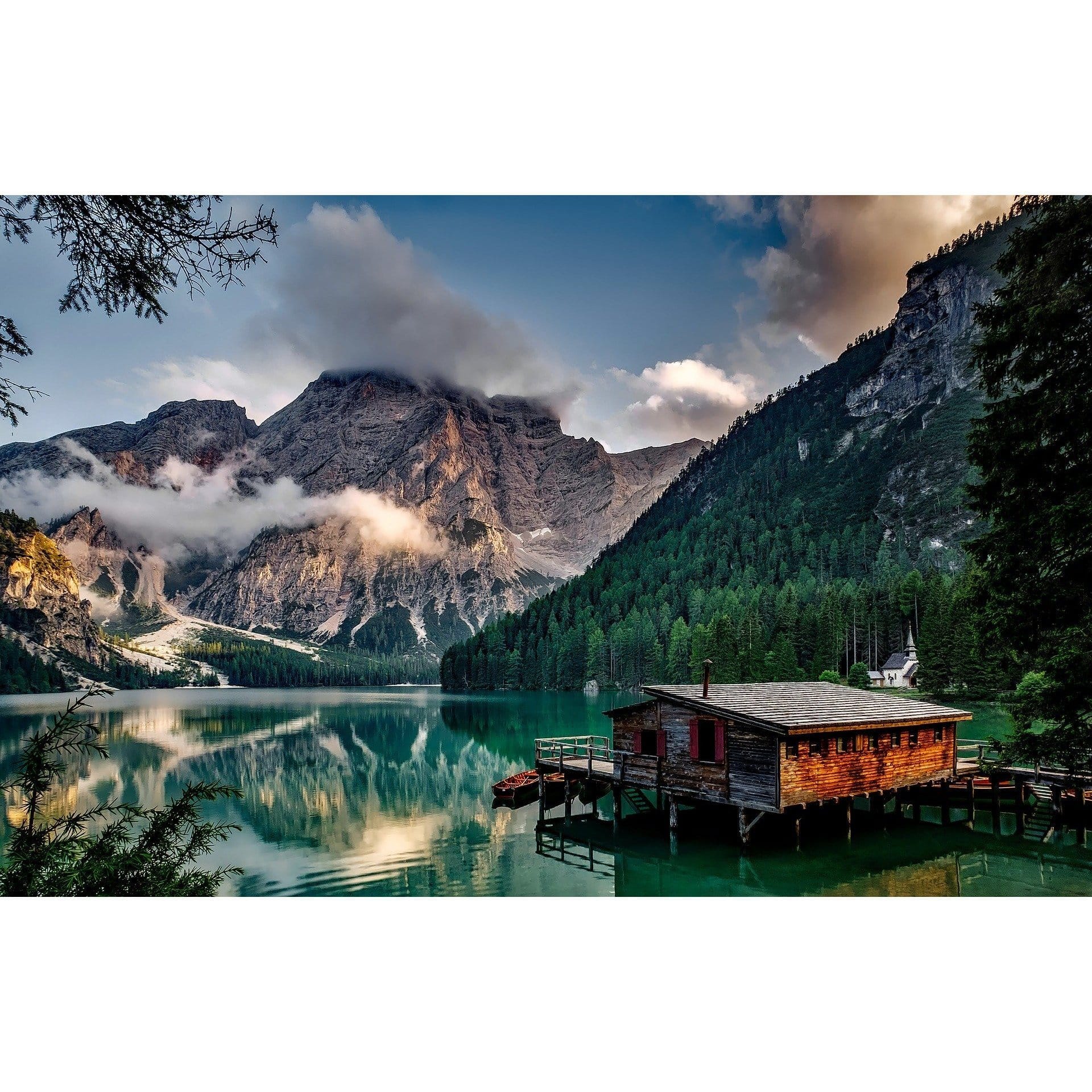 Malen nach Zahlen See in Italien - Image 9