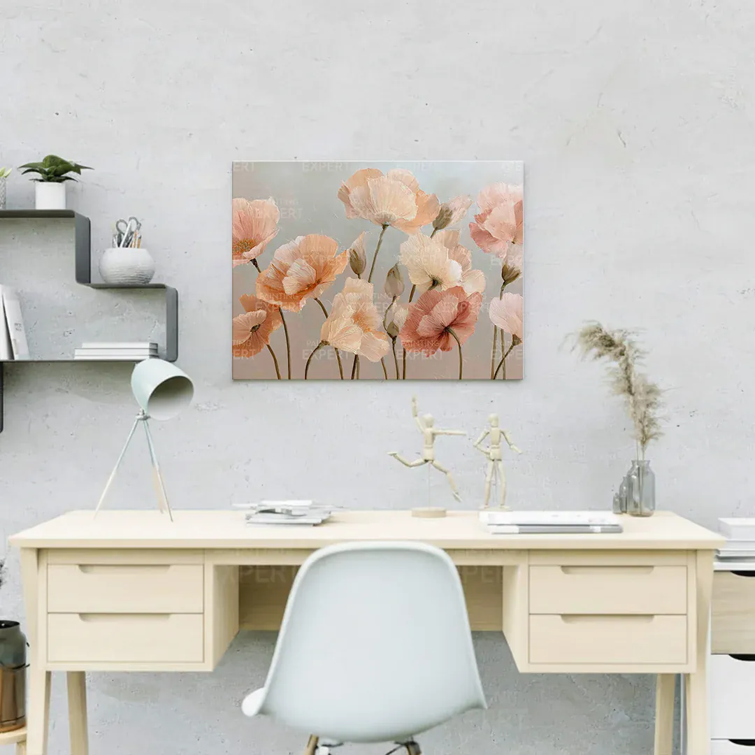 Malen nach Zahlen Mohnblumen in sanften Farben - Image 3