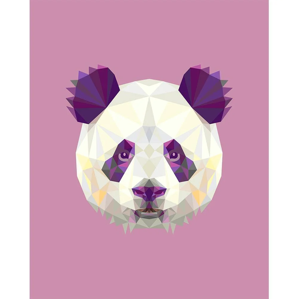 Malen nach Zahlen Panda Polygon - Image 7