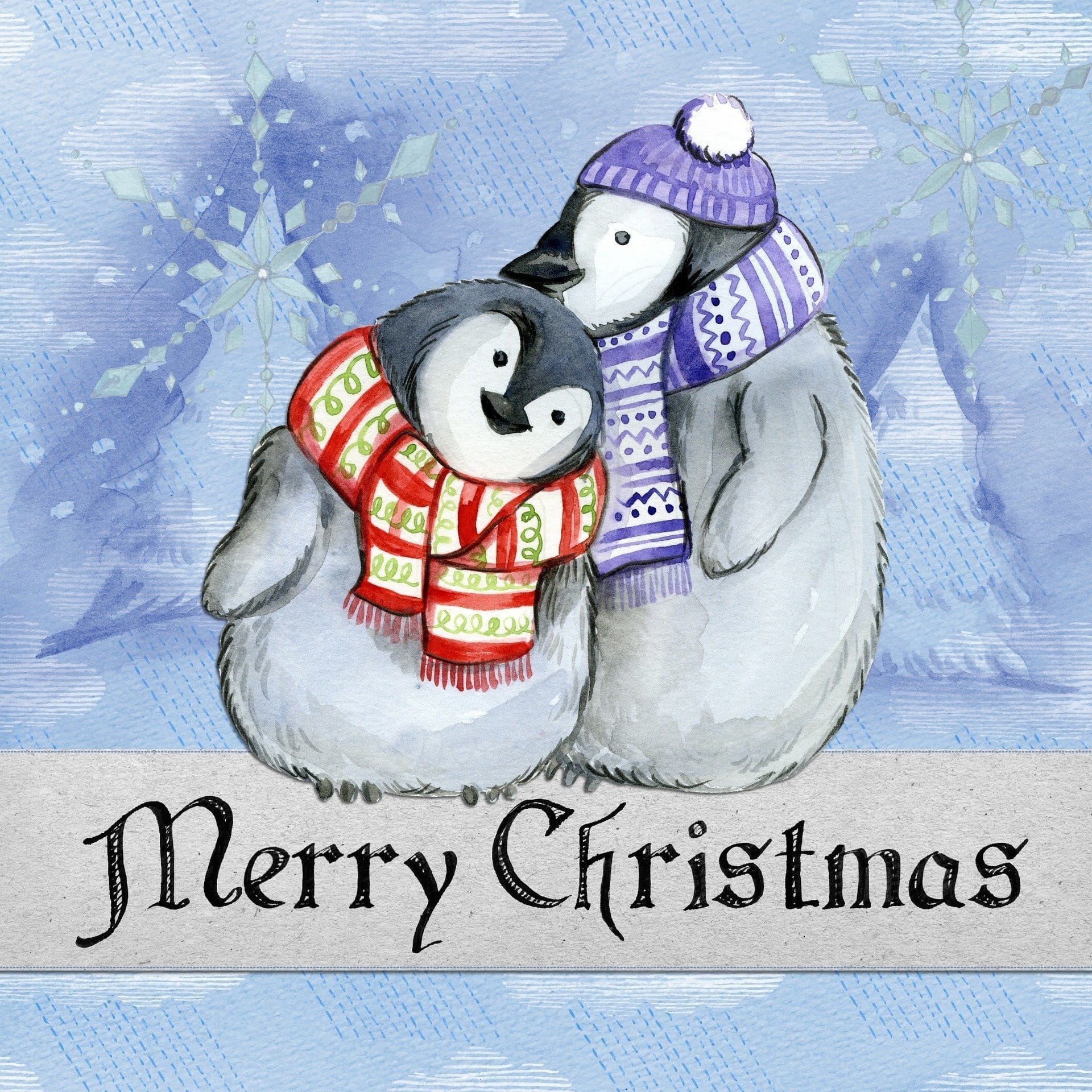 Malen nach Zahlen Pinguine Weihnachten - Image 7