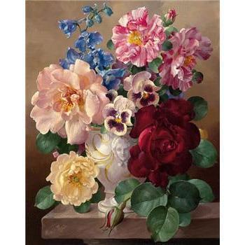 Malen nach Zahlen Porträt Blumen - Image 9