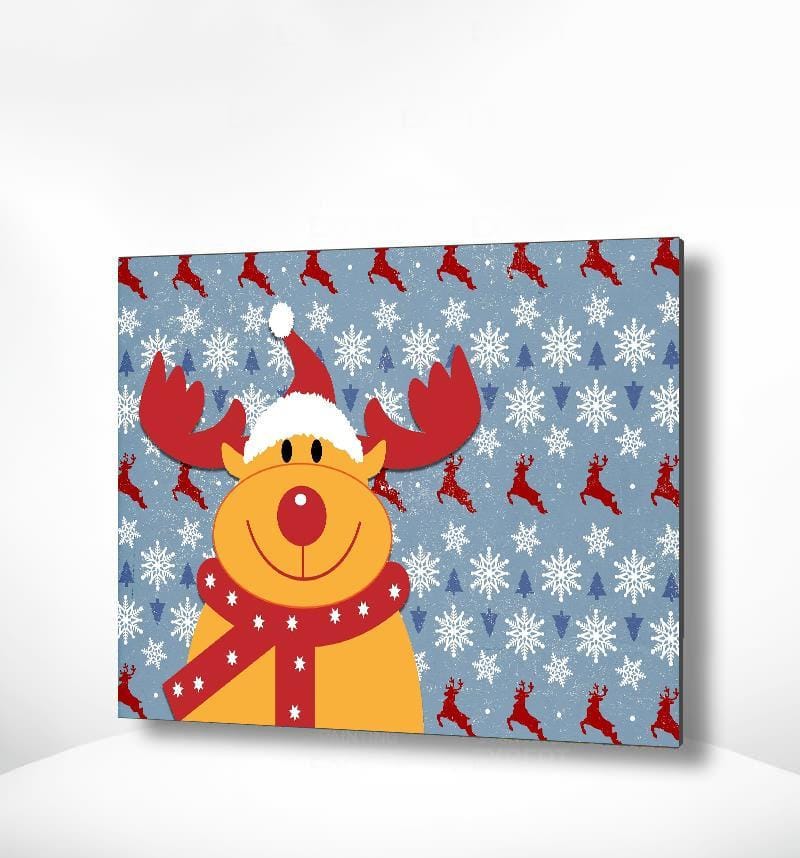 Malen nach Zahlen Rentier Weihnachten