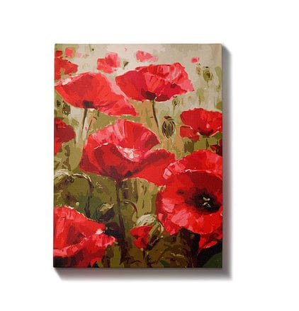 Malen nach Zahlen Rote Blumen - Image 7