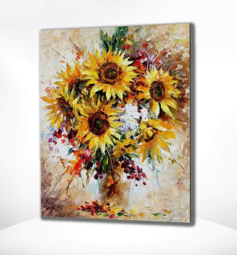 Malen nach Zahlen Schöne Sonnenblumen
