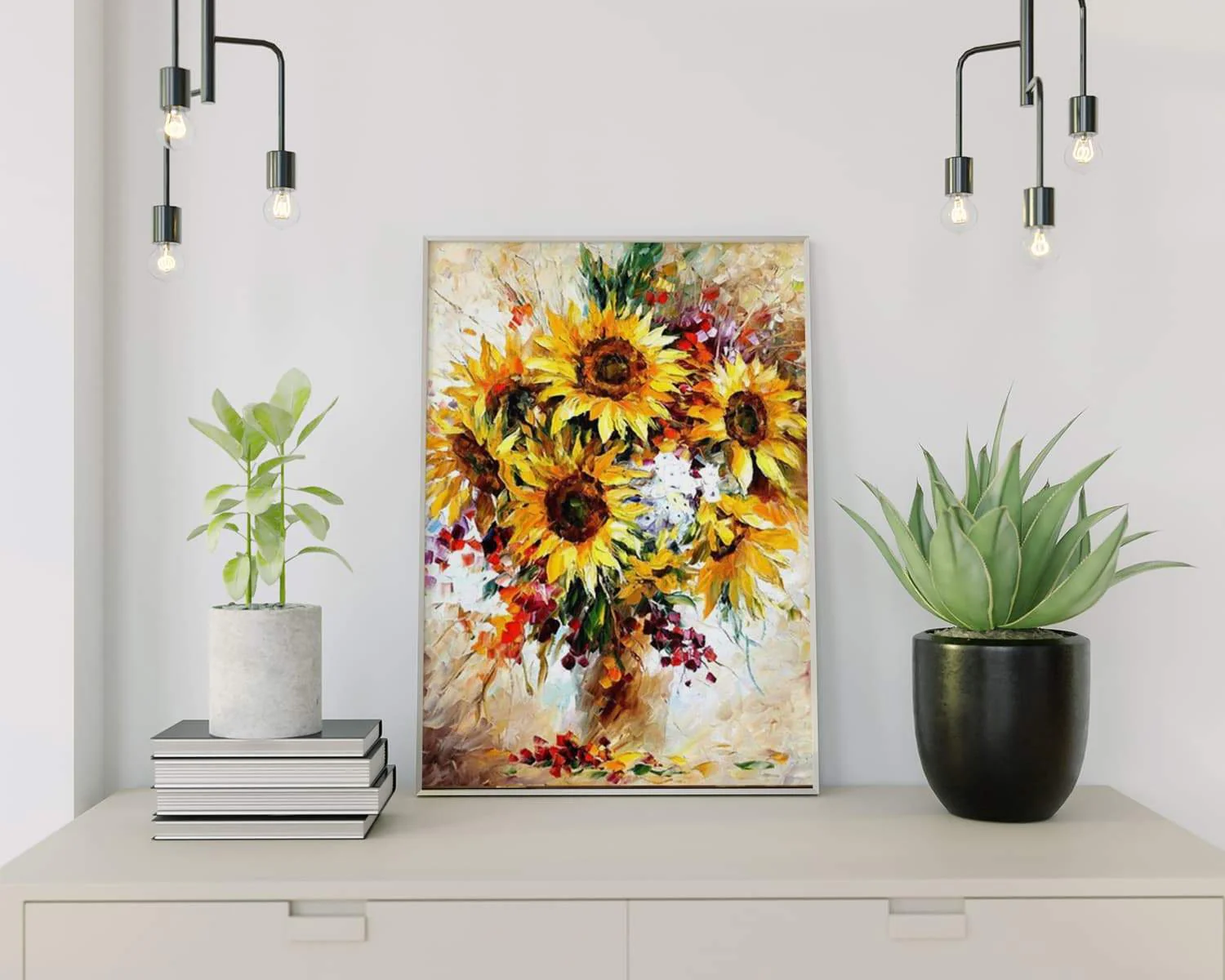 Malen nach Zahlen Schöne Sonnenblumen - Image 2